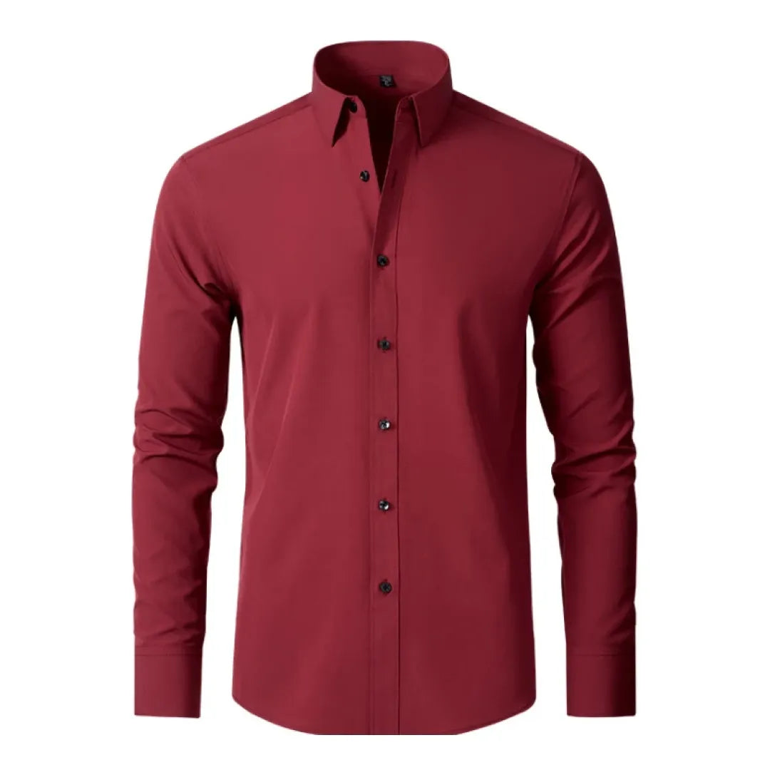 Men's Dress Shirt with Flexible Technology - Flex Comfort