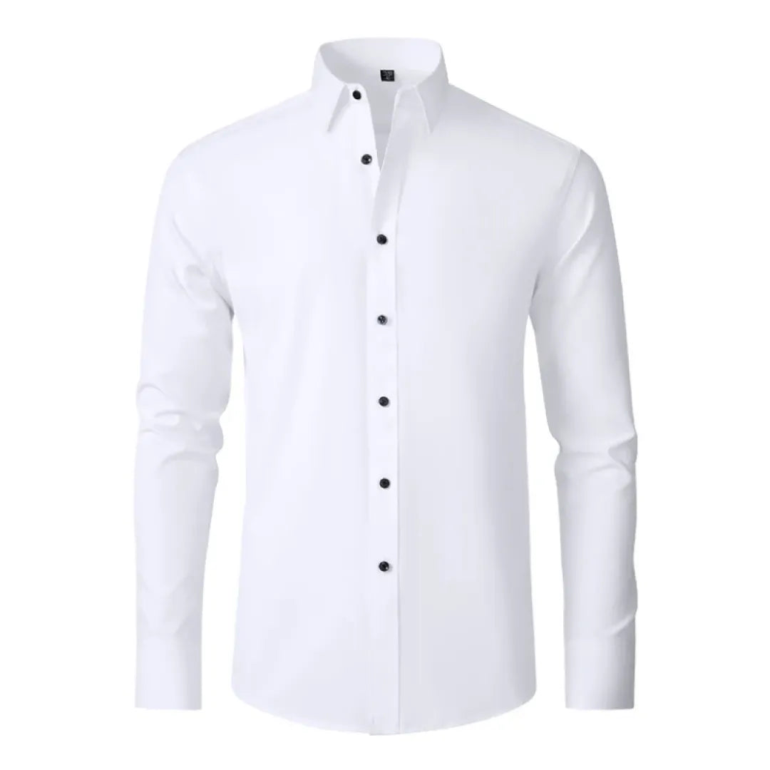 Men's Dress Shirt with Flexible Technology - Flex Comfort