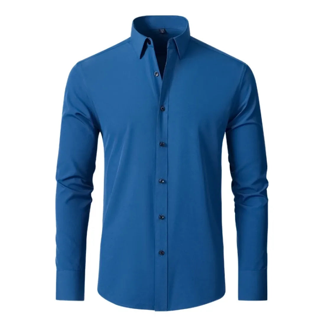 Men's Dress Shirt with Flexible Technology - Flex Comfort