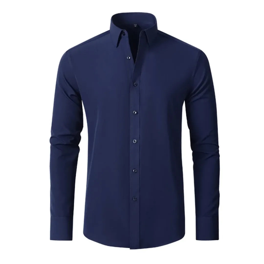 Men's Dress Shirt with Flexible Technology - Flex Comfort