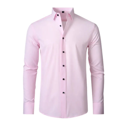 Men's Dress Shirt with Flexible Technology - Flex Comfort