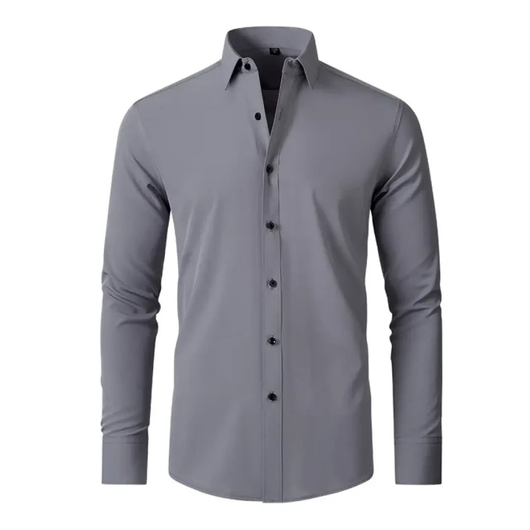 Men's Dress Shirt with Flexible Technology - Flex Comfort