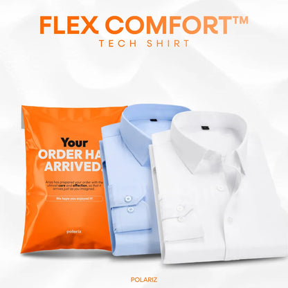 Men's Dress Shirt with Flexible Technology - Flex Comfort